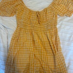 Urban Outfitters Yellow Gingham Women’s Dress Size L